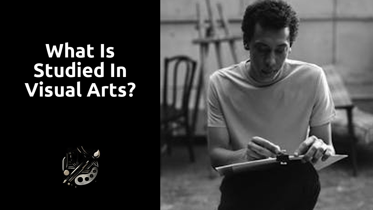 What is studied in visual arts?