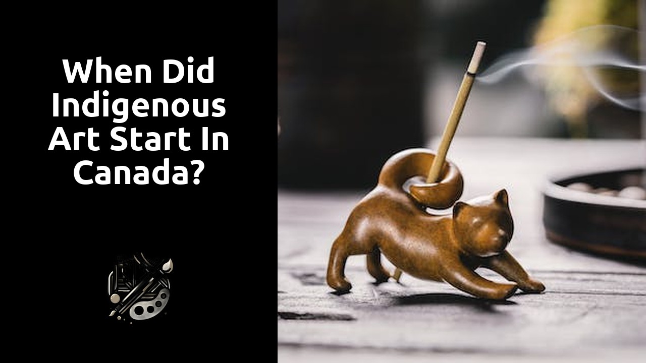 When did Indigenous art start in Canada?